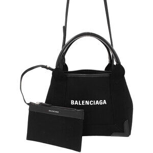 Balenciaga Navy Blue Cabas XS Bag